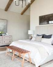 Load image into Gallery viewer, Alfie Woven Leather Bench