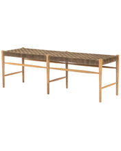 Load image into Gallery viewer, Rooney Woven Leather Bench