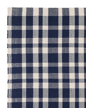 Load image into Gallery viewer, Tattersal Indigo Indoor / Outdoor Rug Swatch