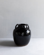 Load image into Gallery viewer, Vintage Black Handled Jar
