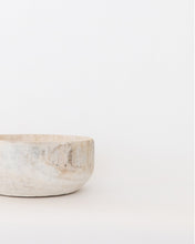 Load image into Gallery viewer, Whitewashed Wooden Bowl