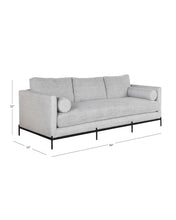 Load image into Gallery viewer, Morrison Metal Base Leather Sofa