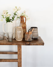 Load image into Gallery viewer, Samos Seagrass & Glass Pitcher