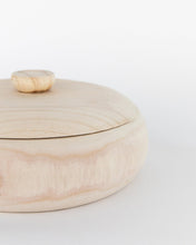 Load image into Gallery viewer, Lidded Natural Wood Container
