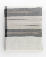 Load image into Gallery viewer, Ivory &amp; Gray Plaid Throw
