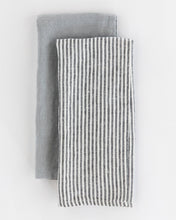 Load image into Gallery viewer, Thin Stripe Linen Hand Towel

