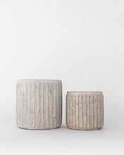 Load image into Gallery viewer, Whitewashed Ridge Pots
