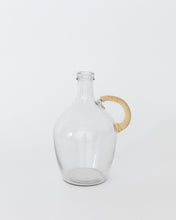 Load image into Gallery viewer, Wicker Handled Glass Jug
