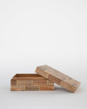 Load image into Gallery viewer, Wood &amp; Brass Box
