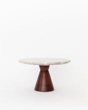 Load image into Gallery viewer, Wood &amp; Marble Cake Stand
