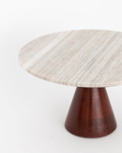Load image into Gallery viewer, Wood &amp; Marble Cake Stand
