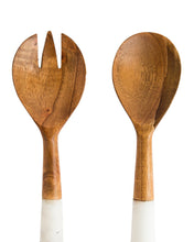 Load image into Gallery viewer, Wood &amp; Marble Server Set
