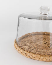 Load image into Gallery viewer, Woven Cane Pastry Cloche
