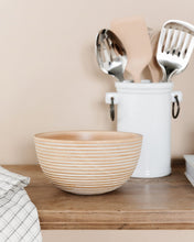 Load image into Gallery viewer, Wooden Striped Bowl
